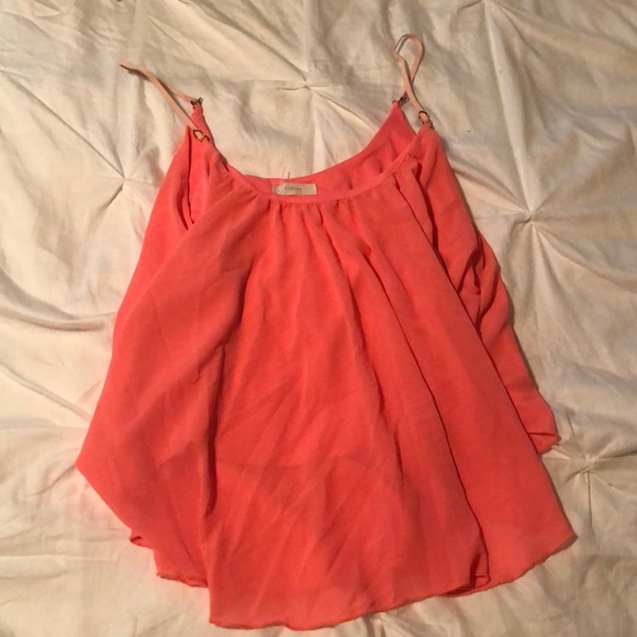Poetry Tops - Coral crop top Poetry Tops - Coral crop top
